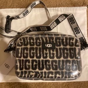 Brand new crossover black and white UGG bag